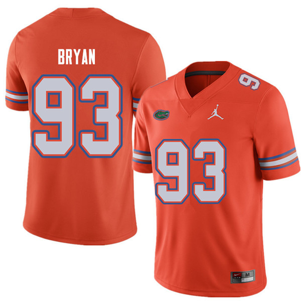 Jordan Brand Men #93 Taven Bryan Florida Gators College Football Jerseys Sale-Orange